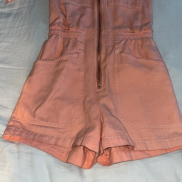 L.F. Markey Danny Playsuit in Coral Pink US 2 - Picture 5 of 10